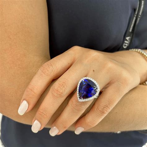 tanzanite  diamond ring richards gems  jewelry