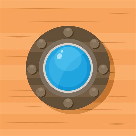 Vector Image Of A Porthole On A Wooden Wall 22245565 Vector Art at Vecteezy