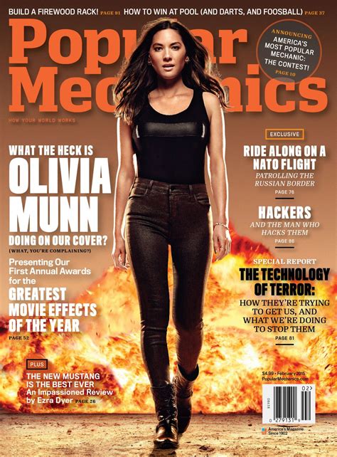 Olivia Munn - Popular Mechanics Magazine - February 2015 Cover and