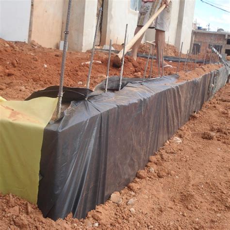 Lona Impermeabilizante 01x2,06m Blackout para Muro de Arrimo Construção ...