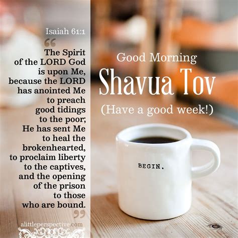 shavua tov good morning