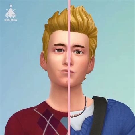 The Sims 4 Travis Scott MySims Makeover + makeup settings NoCC