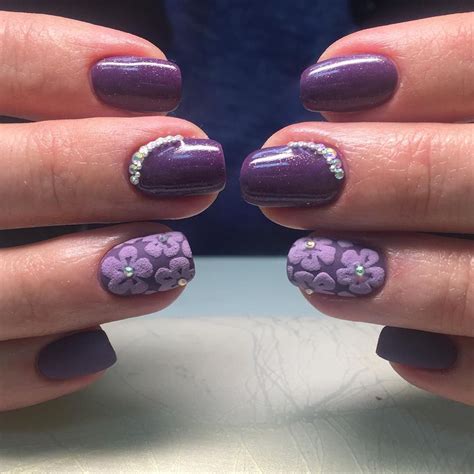Нежный дизайн с использованием акриловой пудры😍 Красивые ногти с ...