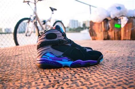Aqua 8s On Feet