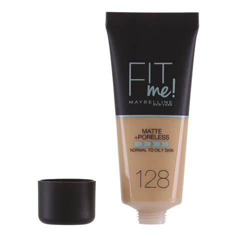 Køb Maybelline - Fit Me Matte + Poreless Foundation - 128 Warm Nude