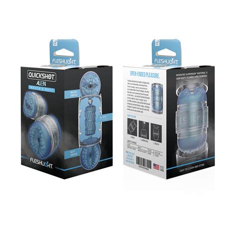 Quickshot Alien Blue Metallic Mouth/Butt – Fleshlight Distribution