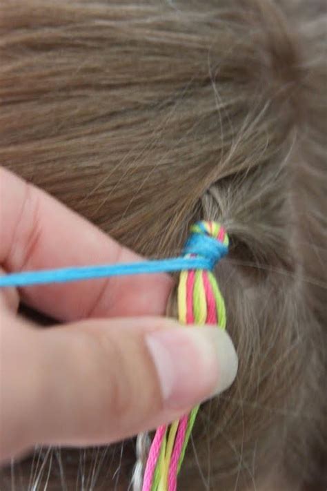 how to wrap string in hair