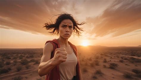 person raising fist   sign  success  victory premium ai