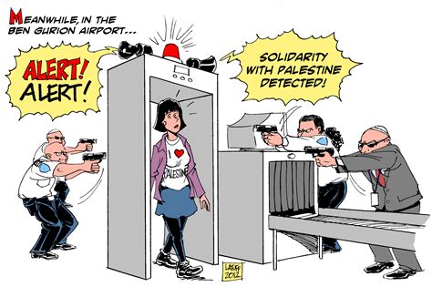 #Cartoon (English+French) – Meanwhile, in the Ben Gurion airport… – #