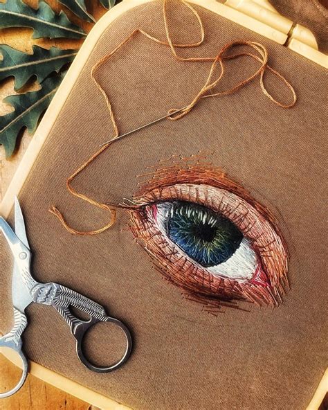insta realistic eye embroidery pattern eye embroidery ideas