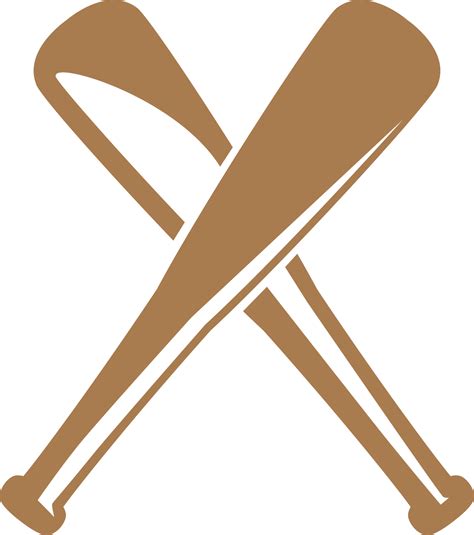 Baseball Bats Clipart Crossed