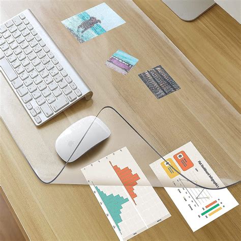 Amazon.com : Awnour Clear Desk Mat on top of desks - 32 x 16 inches ...