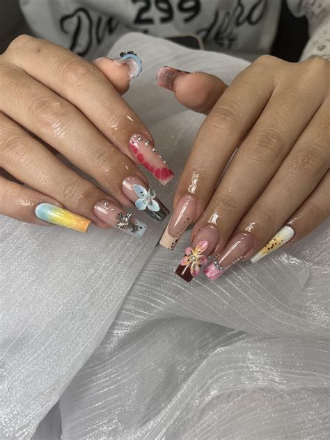 Spring nail set with gel x from MG nail flushing – COSMESTIC.COM