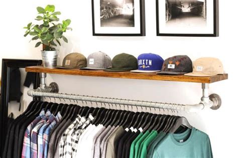 DIY Wall Mounted Clothing Rack with Top Shelf | Simplified Building