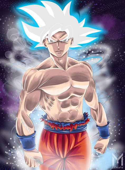 maury art goku ultra instinto fan art
