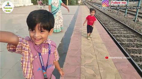 railway track electrification works karimnagar railway station