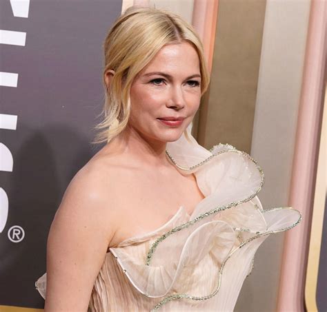 Michelle Williams Rocks Daring White Dress at the 2023 Golden Globes ...