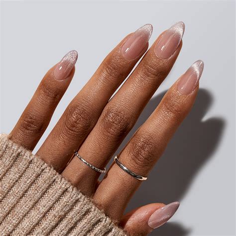 BTArtbox Press On Nails Almond - Spring Cat Eye Press On Nails Medium