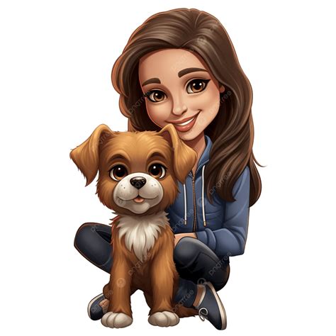 Mujeres De Dibujos Animados Con Perro PNG ,dibujos Mujeres De Dibujos