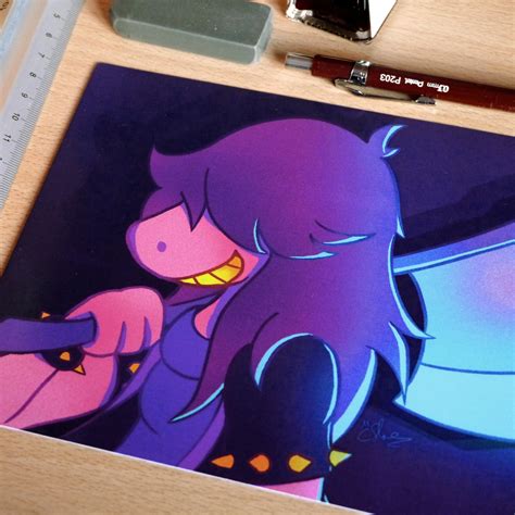 Deltarune Susie Undertale Fanart Print Art A5 - Etsy UK