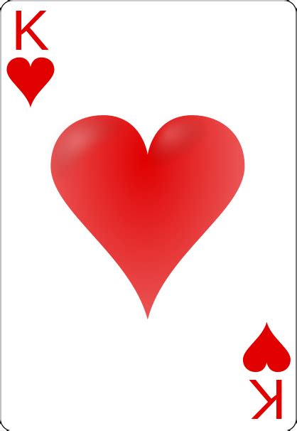 King of Hearts (for screened T-shirt) Blank Playing Cards, Hearts Playing Cards, Blank Cards ...