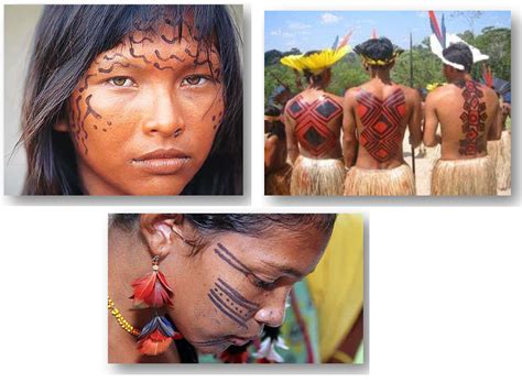 Pintura Corporal Indigena Desenho - 10