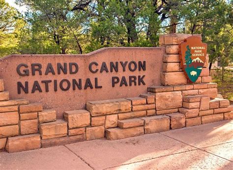 entrance sign grand canyon national park