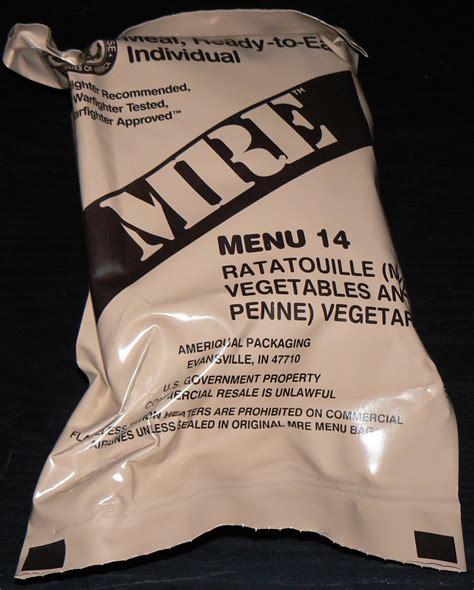 According2Robyn: MRE Review: Menu 14, Ratatouille (Vegetarian)