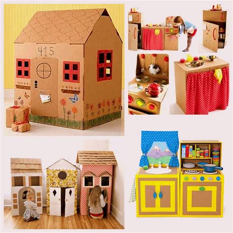 Brinquedos De Papelão Infantil - Casa De Papelão Infantil - FDPLEARN