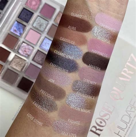 Huda Beauty palette Rose Quartz : foto, swatches e idee make-up
