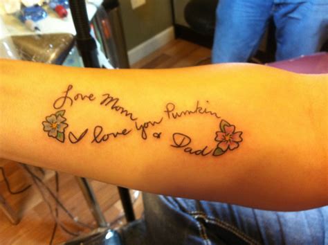 Tattoos In Honor Of Parents
