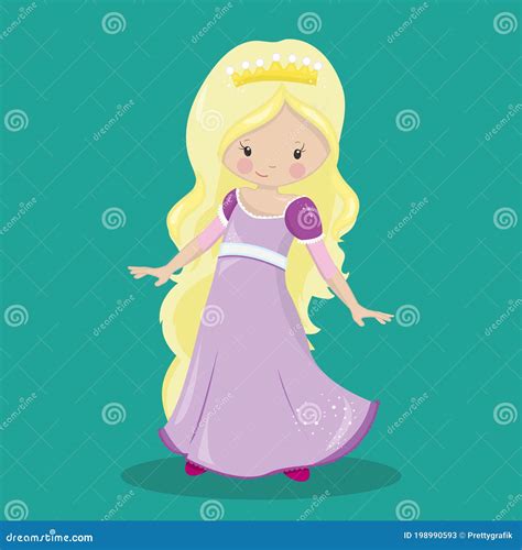Princess Purple Dress Blondie 20 Stock Vector - Illustration of blondie