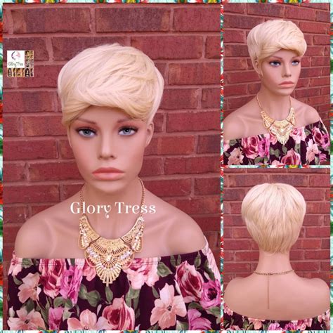 Short Razor Cut Full Wig, Glory Tress, Pixie Cut Hairstyle, 613