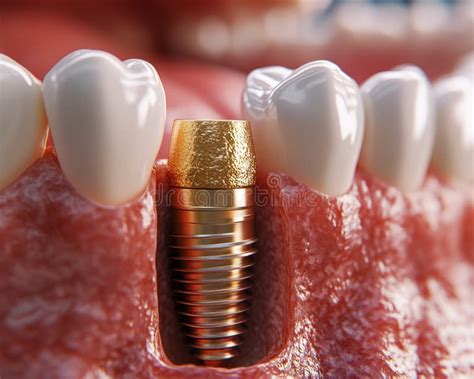 Dental Implant Placement and Precision Adjustment Dentist Carefully ...