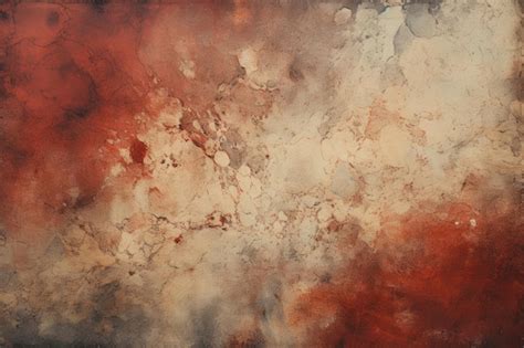 Premium AI Image | a painting of a water color with a red background.