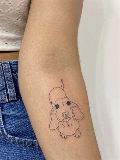 60 stylish dachshund tattoos that ll make you smile – Artofit