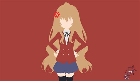 angry taiga aisaka toradora minimalism  plotnishek  deviantart