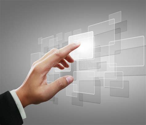 touch screen financial symbols stock image image  employment