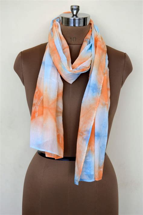 cotton scarf block print fabric scarf india fabric hand etsy