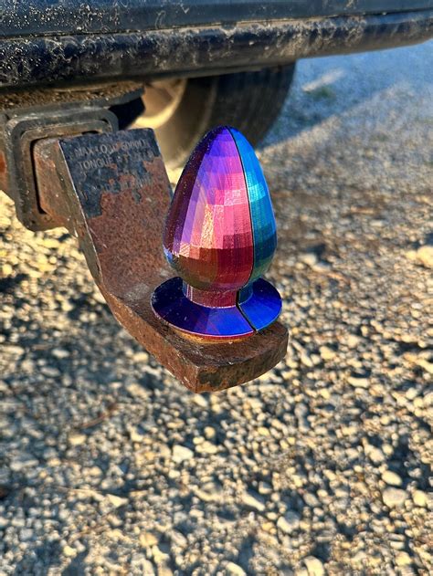 Prank 3d Printed Butt Plug Trail Hitch Ball Cover Gag Gift Family