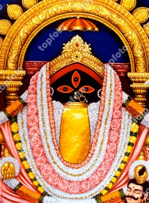 Kali - the Hindu goddess-demon - street poster in Bombay India - TopFoto