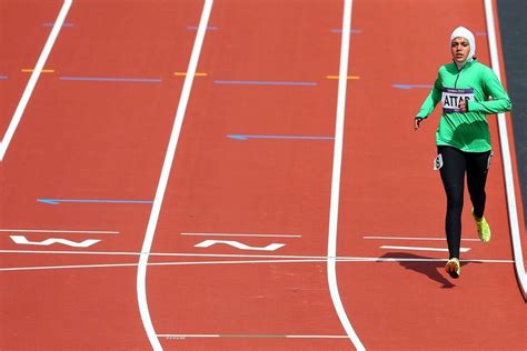 Saudi's Sarah Attar in Olympics action - Arabianbusiness