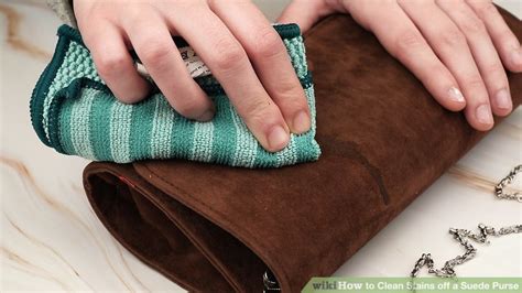 how to clean a suede purse at home