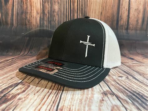 “3 Nails and A Cross” -Hat – Sew B's Embroidery