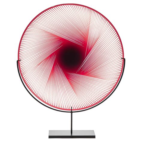 Ruby Abstract I, a Clear and Vibrant Red Abstract Sculptural Plate by
