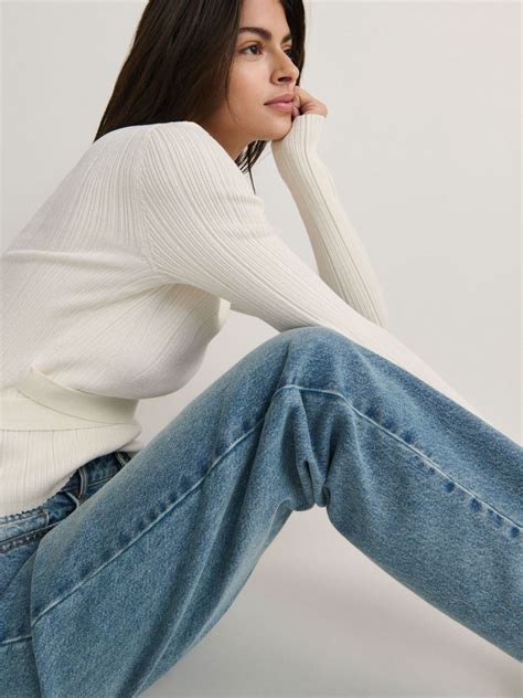 Wide leg jeans Color blue jeans - RESERVED - 9376S-55J