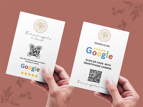 Small Business Google Review Card Template, Google Review Sign