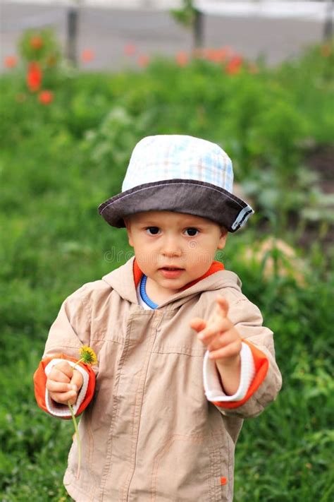 Lovely kid stock photo. Image of flower, green, garden - 28700792