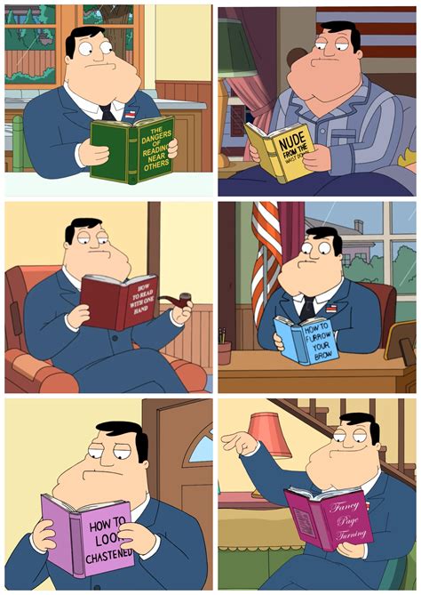 I don’t know why Stan is always reading, that’s nerd shit. : r/americandad