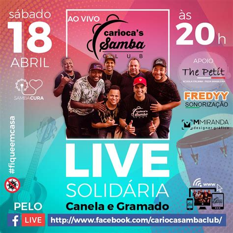 grupo cariocas samba club fara  solidaria  arrecadar alimentos